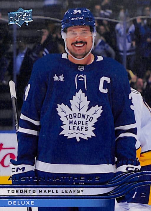 Auston Matthews 2025-26 Upper Deck Series 1 Deluxe #161 Toronto Maple Leafs /250