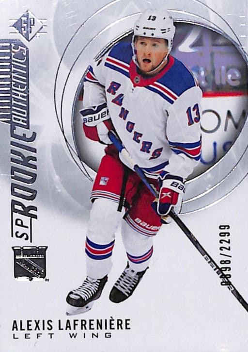 Alexis Lafreniere 2020-21 Upper Deck Rookie Authentics #101 Rangers /2299