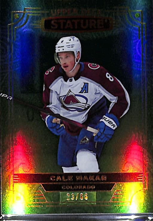 2022-23 Upper Deck Stature Green Colorado Avalanche Cale Makar #77 /66