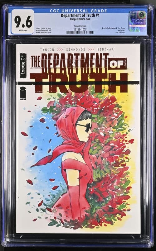 Department of Truth #1 Variant Cover J RED LETTER FOIL CGC 9.6