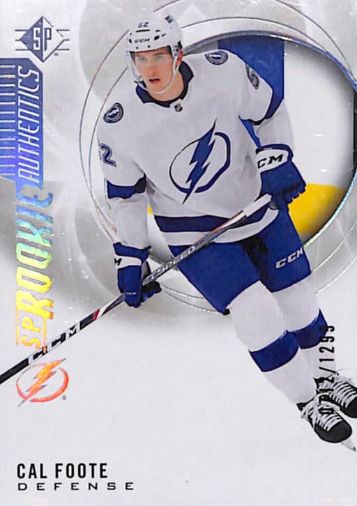 Cal Foote 2020-21 Upper Deck Rookie Authentics #115 Refractor Lightning /1299