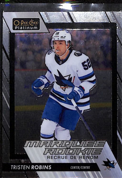 Tristen Robins 2023-24 O-Pee-Chee Platinum Marquee Rookie #226 San Jose Sharks