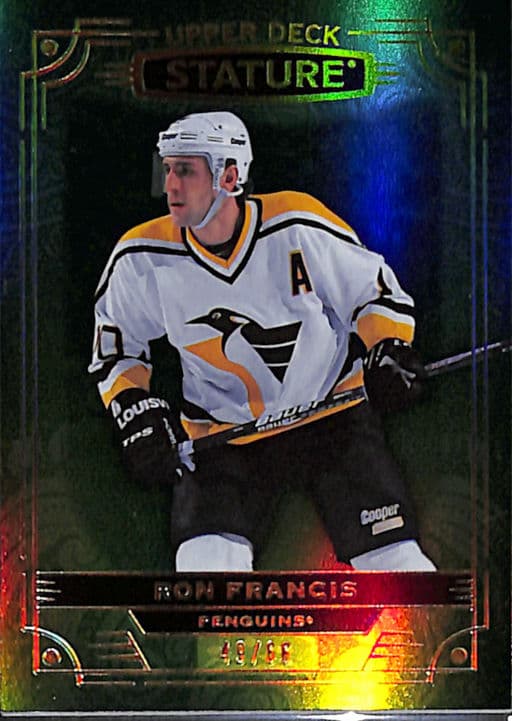 2022-23 Upper Deck Stature Green Pittsburgh Penguins Ron Francis #15 /66