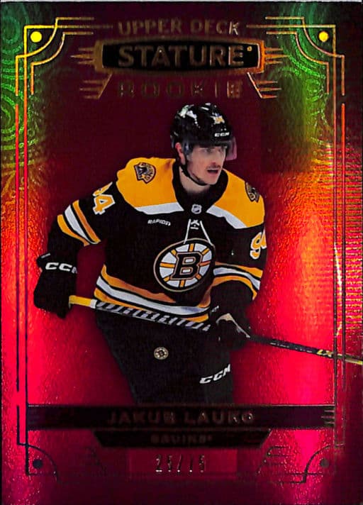 2022-23 Upper Deck Stature Boston Bruins Jakub Lauko Rookie #179 /75