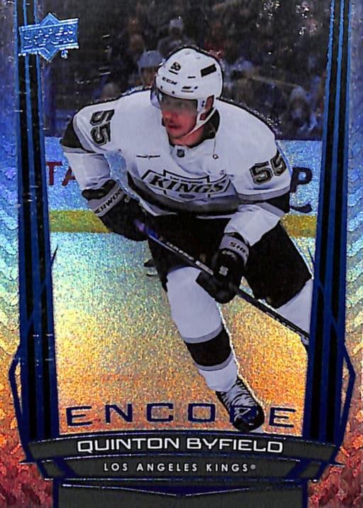 Quinton Byfield 2025-26 Upper Deck Series 1 Encore Blue E-75 LA Kings