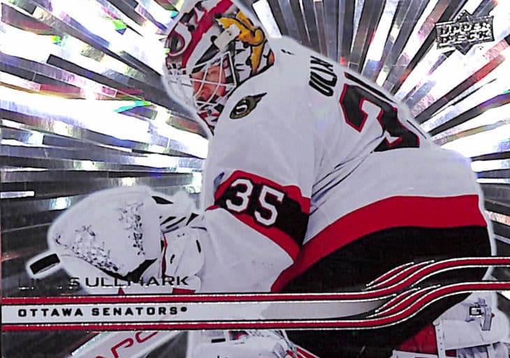 Linus Ullmark 2025-26 Upper Deck Series 1 #118 Outburst Ottawa Senators