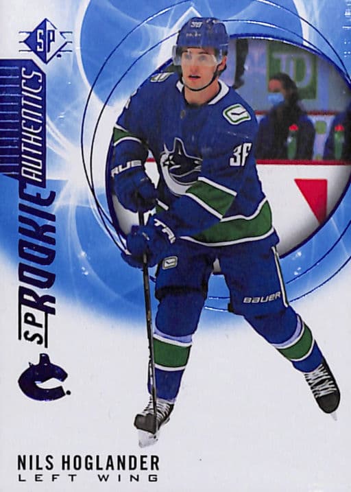 Nils Hoglander 2020-21 Upper Deck Rookie Authentics #132 Vancouver Canucks