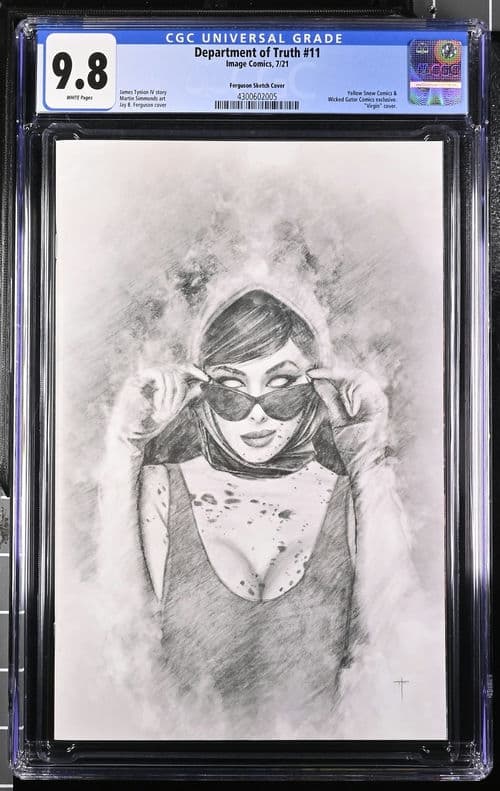 Department of Truth #11 Ferguson Sketch Cover 9.8