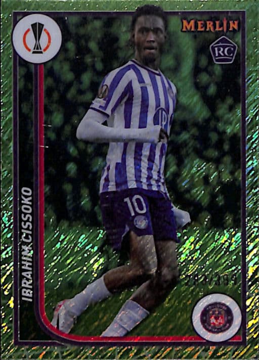 Ibrahim Cissoko 2024 Topps #130 Green Shimmer ROOKIE Toulouse FC /399