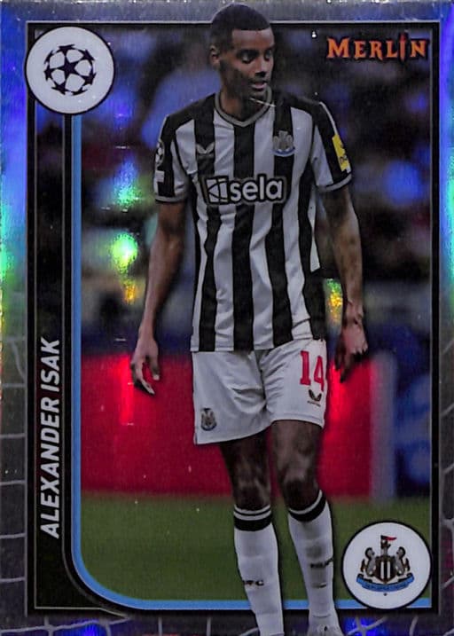 Alexander Isak 2024 Topps Merlin #84 Refractor Newcastle United