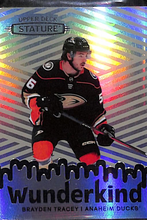 2022-23 Upper Deck Wunderkind Grey Anaheim Ducks Brayden Tracey W-2