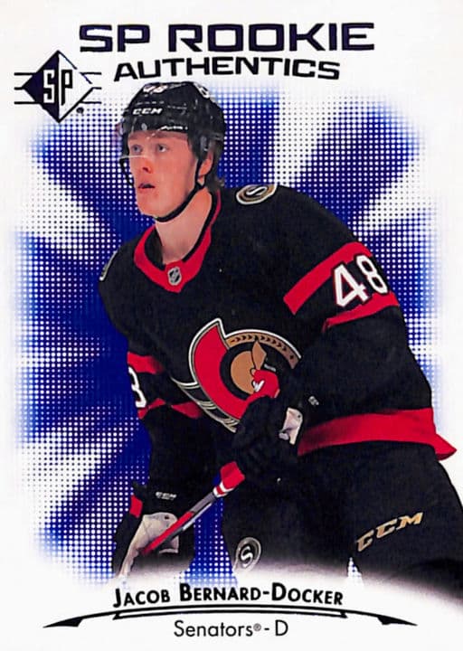 Jacob Bernard Docker 2021-22 SP Rookie Authentics #109 Ottawa Senators