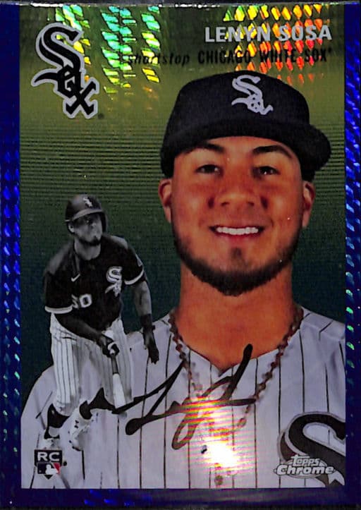 2023 Topps Chrome Blue Prism Chicago White Sox Lenyn Sosa ROOKIE AUTO #10
