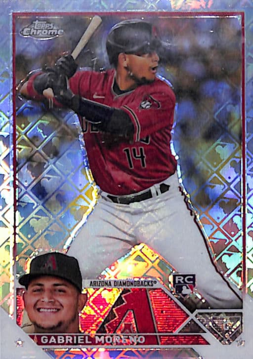 Gabriel Moreno 2023 Topps Chrome #189 Logofractor ROOKIE Diamondbacks