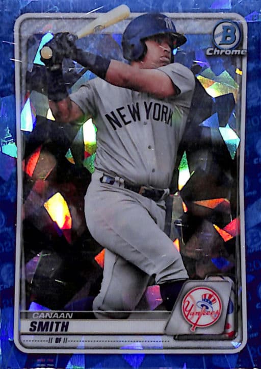 Canaan Smith 2020 Bowman Chrome Sapphire BCP-69 New York Yankees