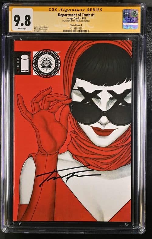 Department of Truth #1 Variant Cover B Signed by Jenny Frison CGC 9.8