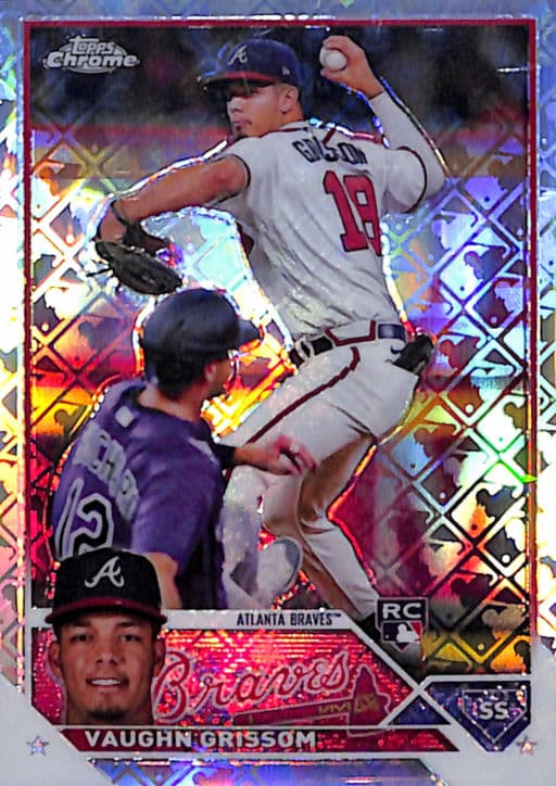 Vaughn Grissom 2023 Topps Chrome #48 Logofractor ROOKIE Atlanta Braves