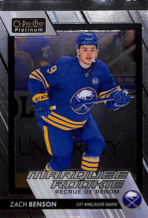 Zach Benson 2023-24 O-Pee-Chee Platinum Marquee Rookie #300 Buffalo Sabres