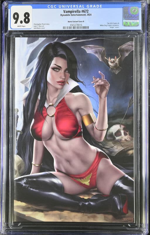 Vampirella 672 2024 Dynamite Entertainment Burns Variant Cover B