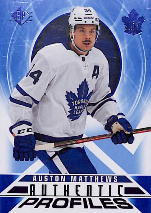 Auston Matthews 2020-21 Upper Deck Authentic Profiles AP-20 Maple Leafs