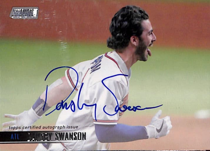 Dansby Swanson 2021 Topps Certified Autograph Issue SCBA-DSW Atlanta Braves