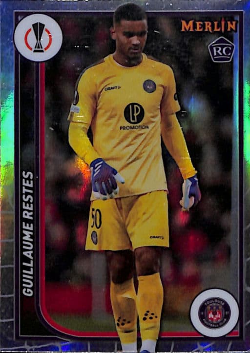 Guillaume Restes 2024 Topps Merlin #61 ROOKIE Refractor Toulouse FC