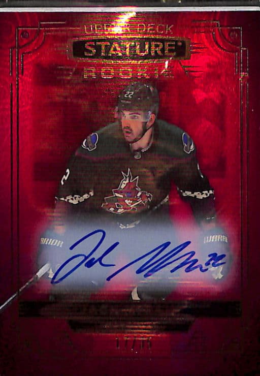 2022-23 Upper Deck Stature Arizona Coyotes Jack McBain Rookie #125 RC AUTO /35