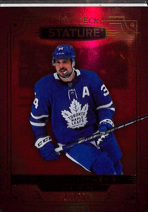 2022-23 Upper Deck Stature Orange Toronto Maple Leafs Auston Matthews #83 /55