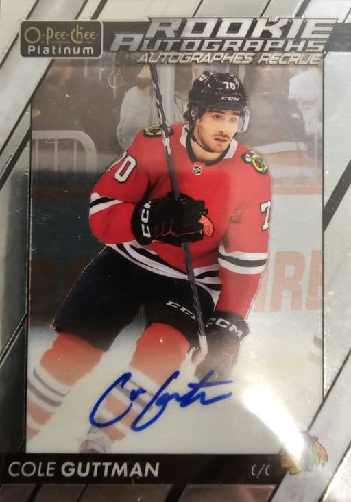 2023-24 O-Pee-Chee Rookie Autographs Chicago Blackhawks Cole Guttman R-CG