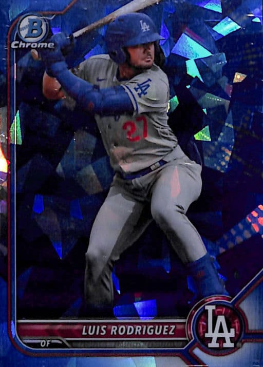 Luis Rodriguez 2022 Bowman Chrome Sapphire BCP-238 Los Angeles Dodgers