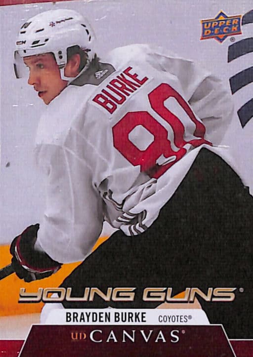 Brayden Burke 2020-21 Upper Deck Canvas Young Guns C220 Coyotes