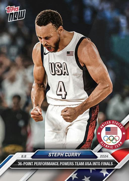 Steph Curry - 2024 Olympic Games TOPPS NOW® Card 22