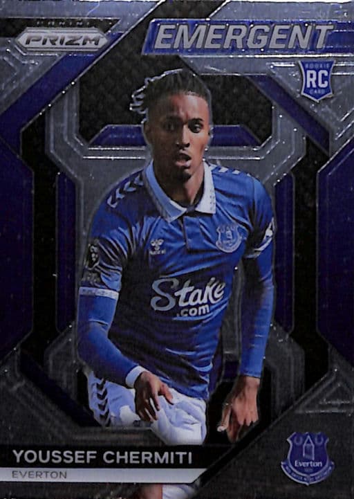 Youssef Chermiti 2023-24 Panini Prizm Emergent #25 ROOKIE Everton