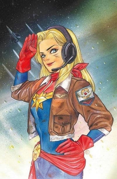 Captain Marvel #16 Peach Momoko Virgin Variant