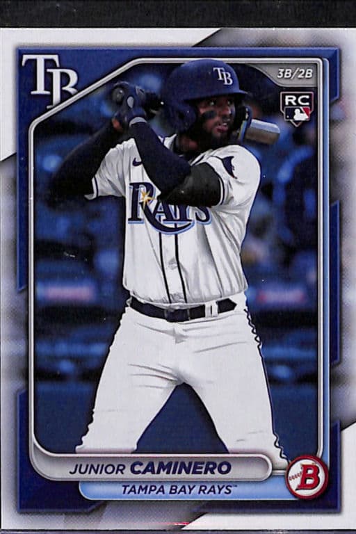 2024 Bowman Junior Caminero ROOKIE #20 Tampa Bay Rays