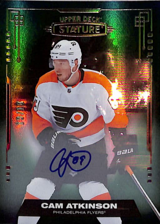 2021-22 Upper Deck Stature Philadelphia Flyers Cam Atkinson AUTO #19 10/10
