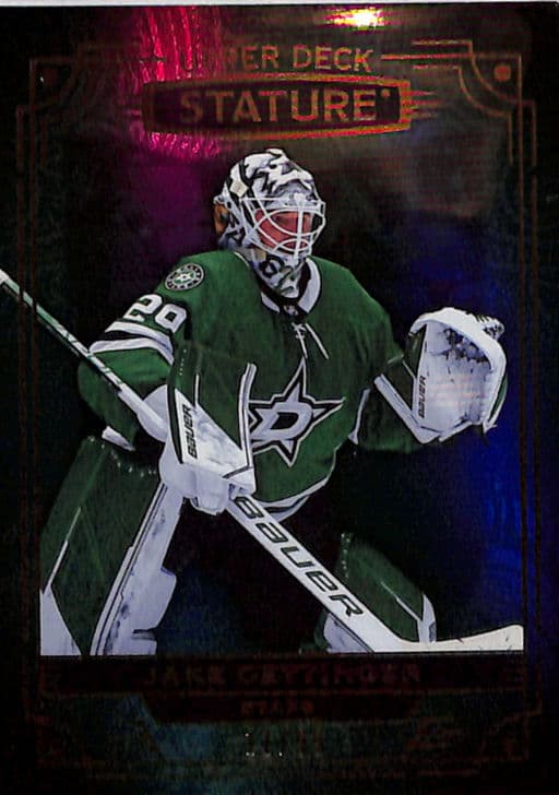 2022-23 Upper Deck Stature Green Dallas Stars Jake Oettinger #30 /99
