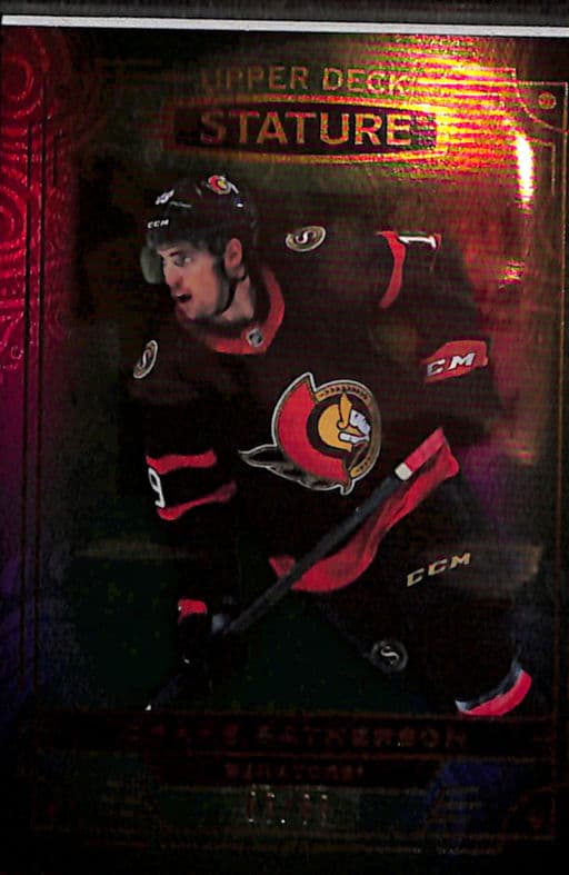 2022-23 Upper Deck Stature Green Ottawa Senators Drake Batherson #35 /99