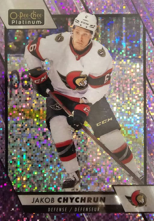 2023-24 O-Pee-Chee Platinum Violet Pixels Ottawa Senators Jakob Chychrun #6 /299