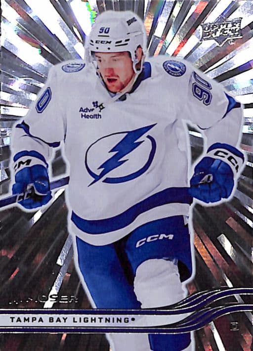 J.J. Moser 2025-26 Upper Deck Series 1 #158 Outburst Tampa Lightning