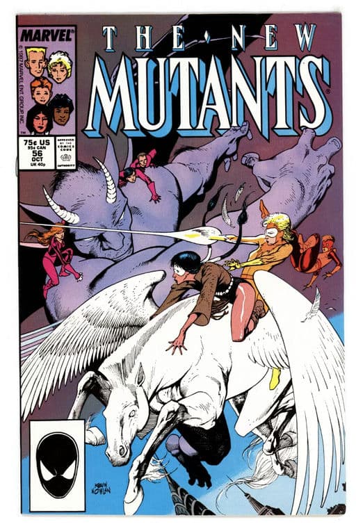 The New Mutants #56 1987 Kevin Nowlan Cover