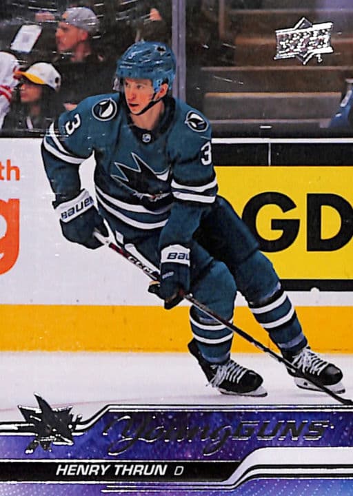 Henry Thrun 2023-24 Upper Deck Series 1 Young Guns #236 San Jose Sharks