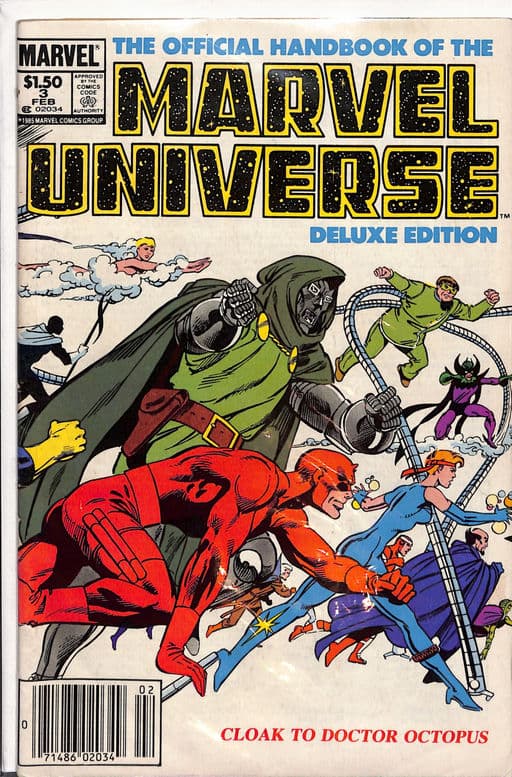 FN The Official Handbook of the Marvel Universe: Deluxe Edition #3 (1986)