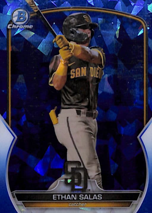 Ethan Salas 2023 Bowman Chrome BCP-171 Sapphire San Diego Padres