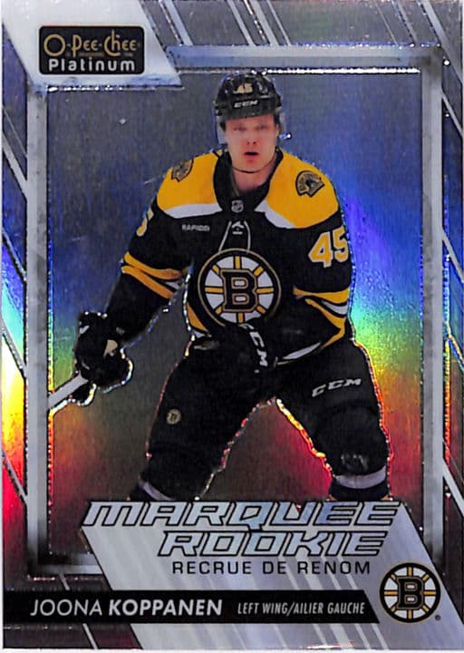 Joona Koppanen 2023-24 O-Pee-Chee Platinum Arctic Freeze #299 /99 Boston Bruins