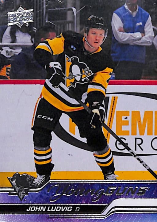 John Ludvig 2023-24 Upper Deck Young Guns #490 Pittsburgh Penguins