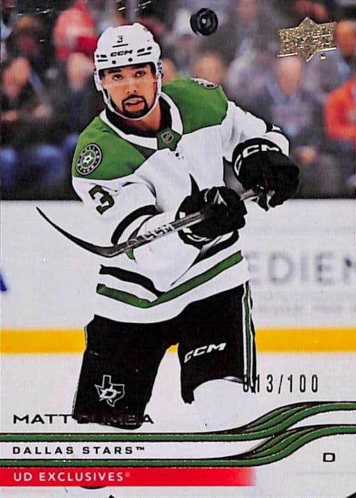 Matt Dumba 2025-26 Upper Deck Series 1 UD Exclusives #50 Dallas Stars /100