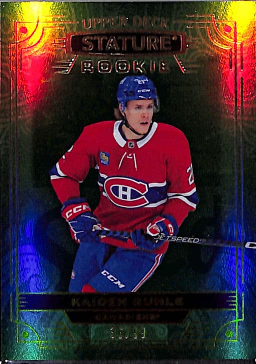 2022-23 Upper Deck Stature Green Montreal Canadiens Kaiden Guhle Rookie #139 /99