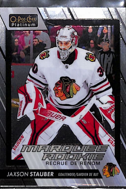 Jaxson Stauber 23-24 O-Pee-Chee Platinum Marquee Rookie #252 Chicago Blackhawks