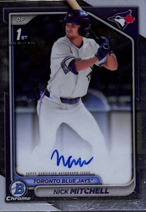 2024 Bowman Chrome Toronto Blue Jays Nick Mitchell AUTO CPA-NMI